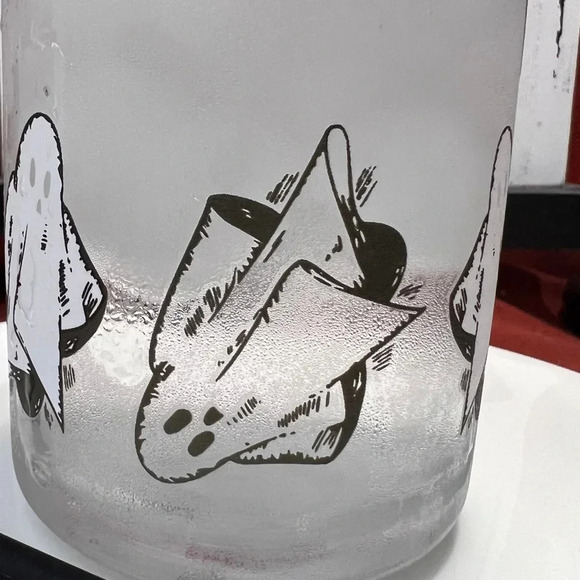 HTF Cold Color Changing Halloween Glass White Ghost Tumblers With Straw x2 - Picture 11 of 12